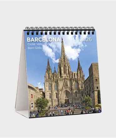 Calendari sobretaula Barcelona 2026 Ciutat Vella