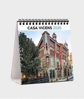 Calendario sobremesa Casa Vicens 2026