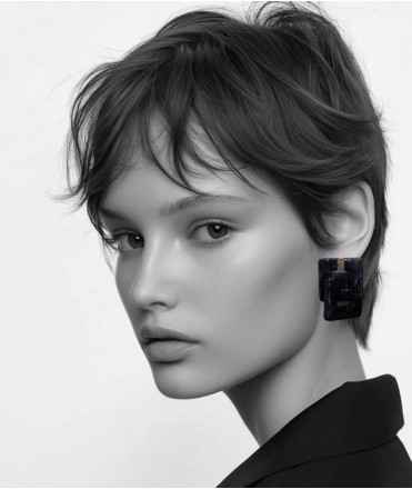 Eeeeeoh 22 cuadrado pequeño, negro