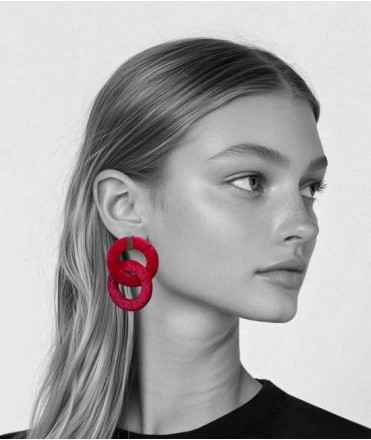 Eeeeeoh 33 círculo grande, rojo