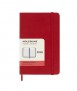 Agenda Moleskine roja 2026 Pocket, tapa dura
