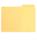 Subcarpeta con pestaña, folio. Tamaño: 34x23 cm. Color amarillo