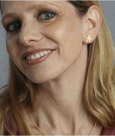 Pendientes flor Azafrán