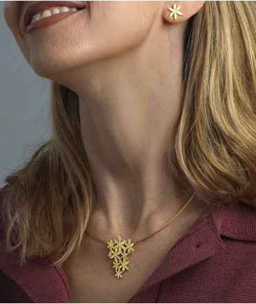 Collar flores Azafrán