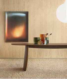 Taula Petal, nogal. 100x200