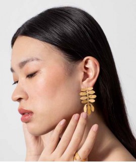 Pendientes dorados grandes Silvela