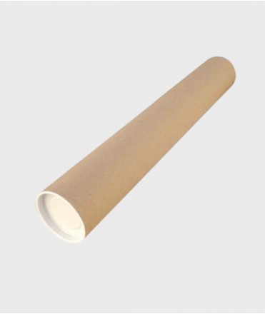 Tubo porta planos cartón Kraft