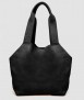Bolso de piel, negro
