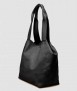 Bolso de piel, negro