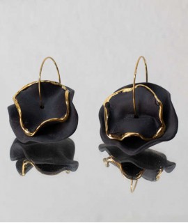 Pendientes Aro Wave, Azul