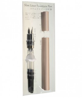 Ploma slim 127x9 mm rosa daurat