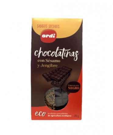 Cocolatinas con sésamo y gengibre