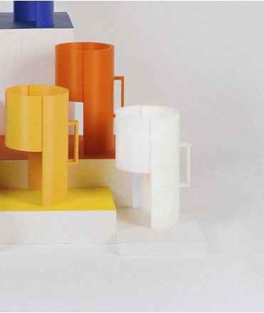 Lámpara de sobremesa Teula V01, blanca