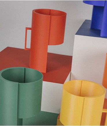 Llum de sobretaula Teula V01, vermell