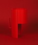Lámpara de sobremesa Teula V01, rojo