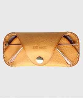 Funda d'ulleres de pell