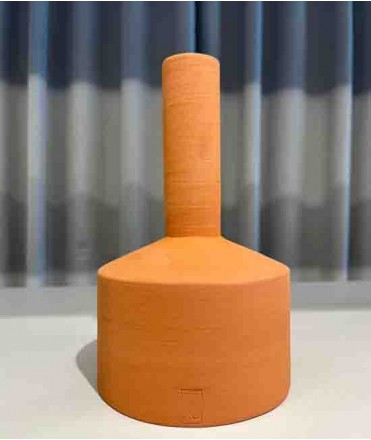 Jarrón-Botella Giorgio S, 20 cm, terracota 