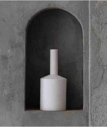 Gerro-Ampolla Giorgio L, 27 cm, blanc 