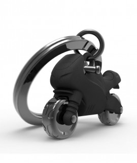 Llavero Moto Carreras Negro