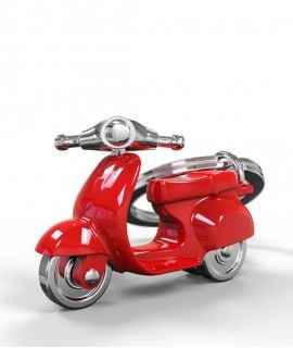 Clauer metalmorphose scooter vermell