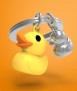 Llavero patito amarillo