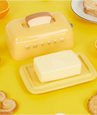 Porta-mantega Toasty, groc