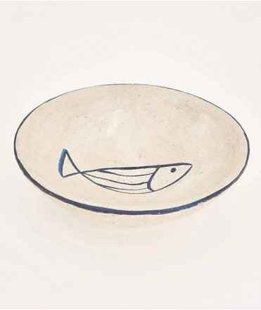 Plato grande con pez