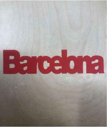 Marcapáginas rojo Barcelona