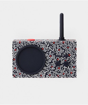 Radio Tykho 3 Lexon x Keith Haring Love, negre 