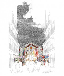 Lamina A4 Mercado de la Boquería