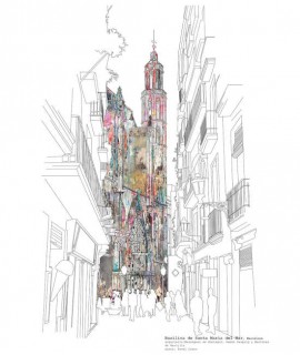 Lamina A4 Santa Maria del Mar