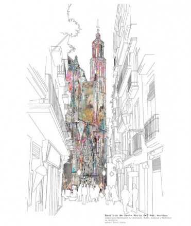 Làmina A4 Santa Maria del Mar