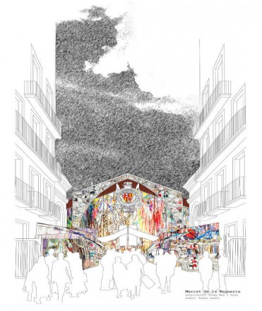 Làmina A3 Mercat de la Boqueria