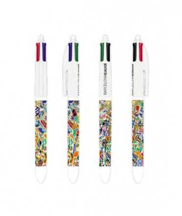 Bolígraf 4 colors trencadís