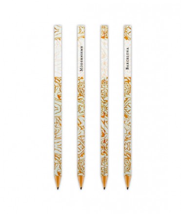 Lápiz de grafito serigrafia naranja