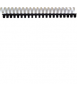 Astic pl cannons. Size: 8 mm. Colour white. 21 rings.
