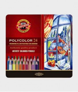 Capsa 24 llapis de colors Polycolor Koh-i-Noor