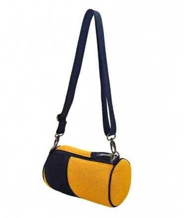 Bolso Serena, amarillo con franja negra