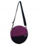 Bolso Sandra violeta con bolsillo negro