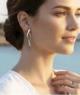 Pendientes PossiDona plata central