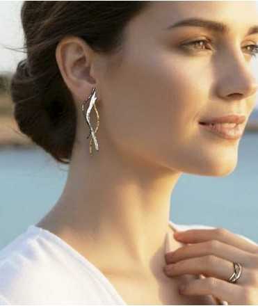 Pendientes PossiDona plata central