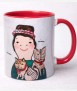 Taza Eva Armisén. Retrato con gatos