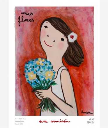 Eva Armisén. Póster "Unas flores"