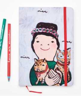 Eva Armisén. Libreta "Retrato con Gatos"