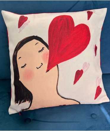 Eva Armisén. Coixí Cor Blanc