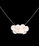 Collar Dos Flores blanco