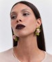 Pendientes Florales Reales cerámica