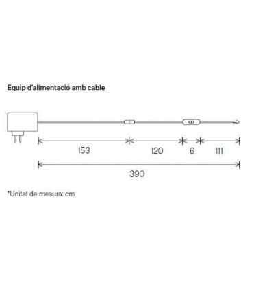 Tria Equipo de alimentación-Extensión cable-Interruptor.