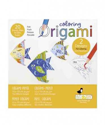 Origami para colorear Peces