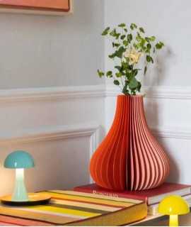 Jarrón de papel Yuki Naranja